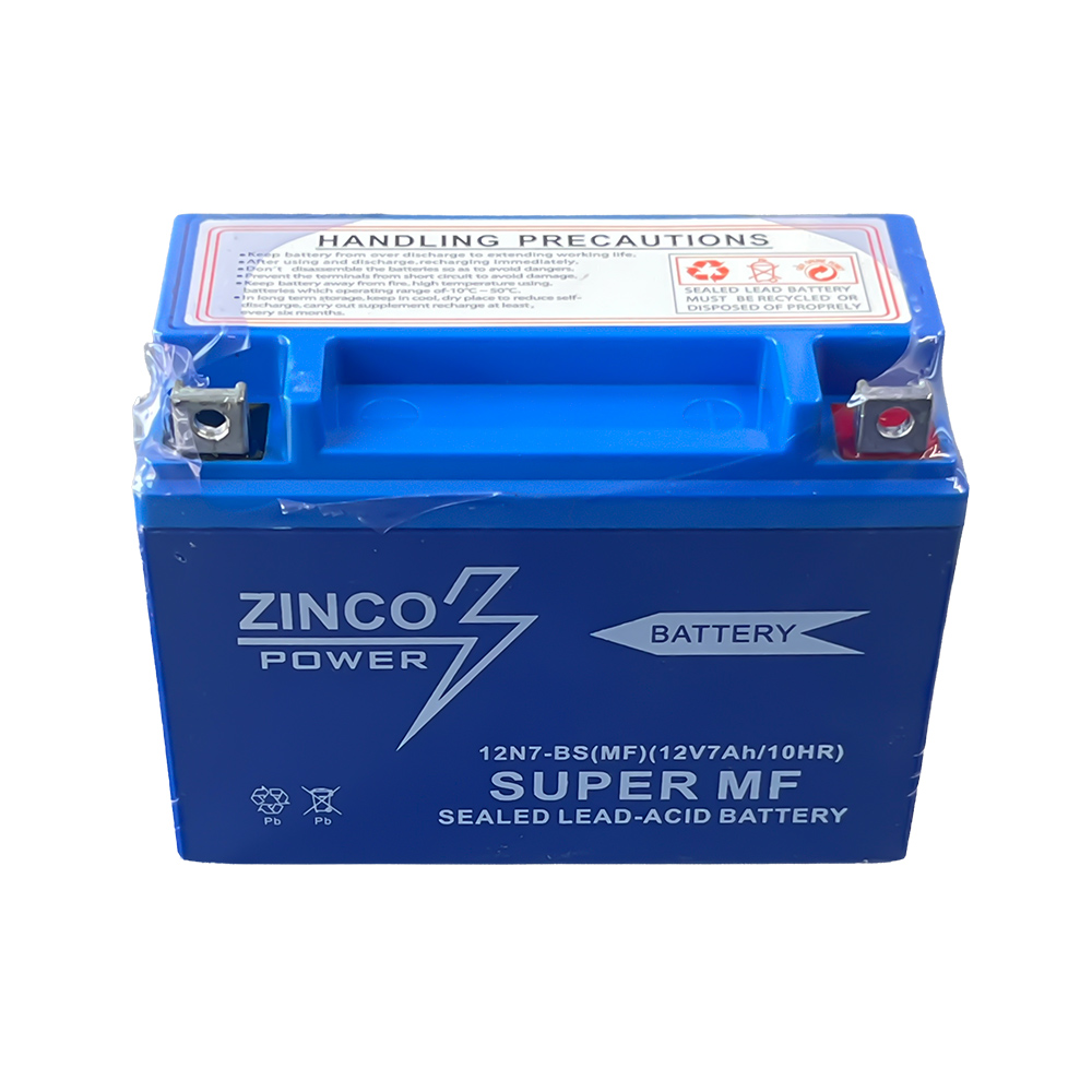 باطری موتورسیکلت 12 ولت 7 آمپر Zinco زینکو باطری موتورسیکلت 12 ولت 7 آمپر Zinco زینکو